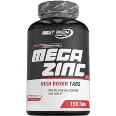 Obrázek Best Body Nutrition Professional Mega Zinc tablety s 400 mg glukonátu zinečnatého 150 kusů