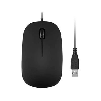 Obrázek Perixx PERIMICE 201UB, kabelové USB opitsche 3tlačítková myš 800 dpi modře osvětlené rolovací kolečko Plug&amp;Play černé