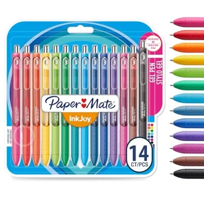 Obrázek PAPER MATE InkJoy gelové tužky střední hrot (0,7 mm) tříděné barvy 14 kusů