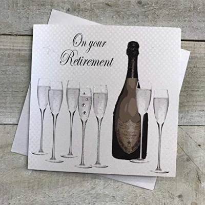 Obrázek WHITE COTTON CARDS pd235 On Your Retirement, handgemachte Karte