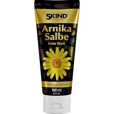 Obrázek 5kind extra silný krém Arnika 100 ml mast vysoce koncentrovaná rychle působící na arniku ve vysokých dávkách intenzivní s extraktem Arnica Montana Extract Gel svaly