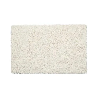 Obrázek Croydex Super měkký vzorovaný koupelnový koberec s protiskluzovou spodní stranou, bavlna, krémová, 1 x 50 80 cm