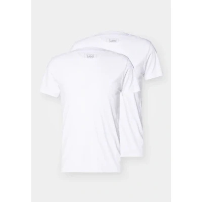 Obrázek Lee TWIN CREW 2 PACK Jednoduché tričko, Muži, Velikost: XXL, White