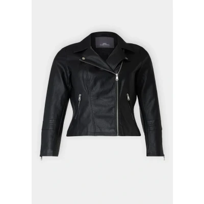 Obrázek ONLY Carmakoma Caremmy Biker Bunda z umělé kůže, Ženy, Velikost: 48, Black
