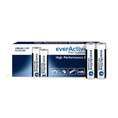 Obrázek everActive AA baterie, Pro alkalické, Mignon LR6 R6 1,5 V 10 let Datum použitelnosti balení 200 kusů