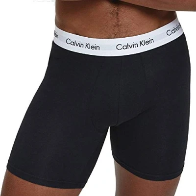 Obrázek Calvin Klein Pánské boxerky Briefs bavlna se strečem, Multicolour (Black / White Grey Heather), L
