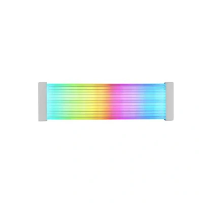 Obrázek Mars Gaming MCA 24X, ARGB Sleeve pro 24PIN ATX napájecí kabel základní desky, ultra jasné LED, synchronizované osvětlení ARGB, silikonový s bočním světelným páskem