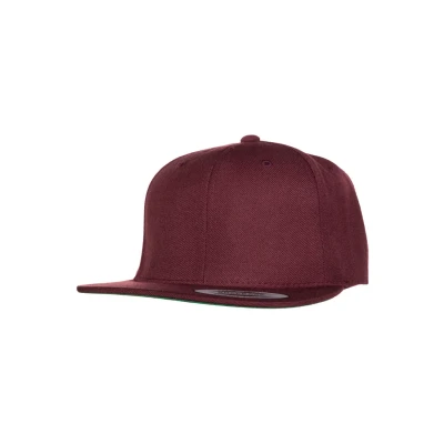 Obrázek Flexfit Unisex Classic Snapback Cap, dámská a pánská čepice, k dostání ve více než 20 barvách, jednotná velikost, Maroon