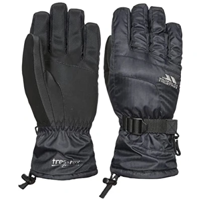 Obrázek Trespass Embray, Black, L, vodotěsné polstrované rukavice pro dámy, velké, černé