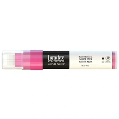 Obrázek Liquitex 4610500 Professional Paint Marker, akrylový popisovač s vysoce pigmentovanou akrylovou barvou na bázi vody pro vnitřní a venkovní použití, široká špička purpurová střední