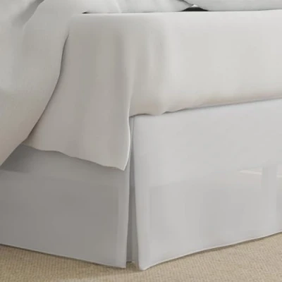 Obrázek Lux Hotel Bettrock aus Mikrofaser, maßgeschneiderter Stil, klassische 35,6 cm Falllänge, voll, Weiß