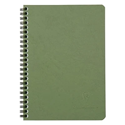 Obrázek Clairefontaine 785323C spirálový sešit (DIN A5, 14,8 x 21 cm, Age Bag čtverečkovaný, 50 listů) 1 kus zelený