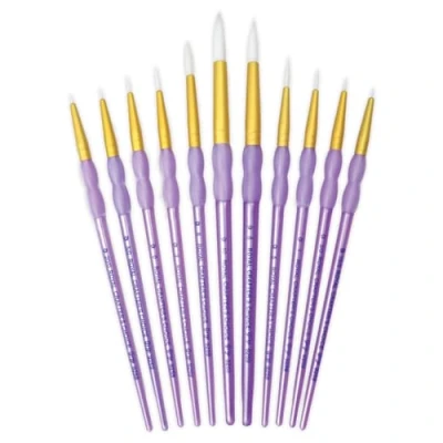 Obrázek Royal &amp; Langnickel RCC 305 Crafters Choice, White Taklon 11dílná sada kulatých štětců