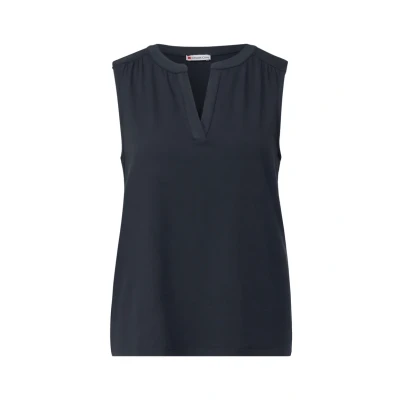 Obrázek Street One Split NECK Top, Ženy, Velikost: 46, Blau