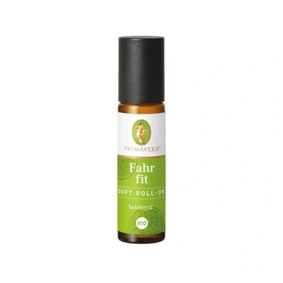 Obrázek PRIMAVERA Vůně Roll On Fahr fit bio 10 ml grapefruit, smrk z douglaska a citronová tráva aromatický olej, vonný aromaterapie na cesty oživující veganská