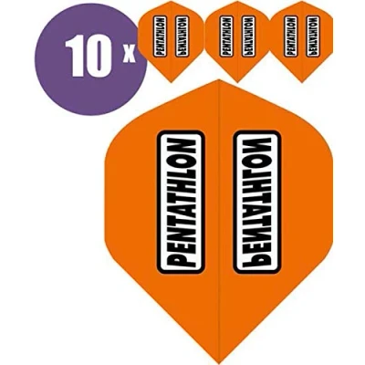 Obrázek abcdarts Unisex Pentathlon Classic Dart Flights, oranžové, klasické EU