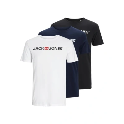 Obrázek Jack &amp; Jones CORP LOGO 3 PK Triko s potiskem, Muži, Velikost: XS, White