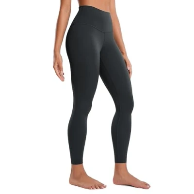 Obrázek CRZ YOGA Butterluxe dámské sportovní legíny s vysokým pasem neprůhledné na jógu kalhoty Workout Gym 64 cm/71 cm, Melanit