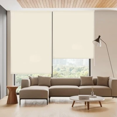 Obrázek Blindecor Ara Lichtdurchlässiges Rollo Beige 140 x 250 cm (BxH) Stoffgröße 137 245 Rollos für fenster