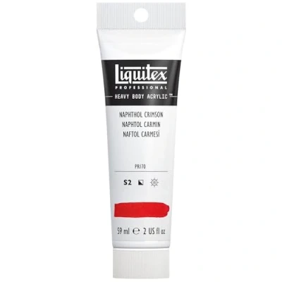 Obrázek Liquitex 1045292 Professional Heavy Body akrylová barva v umělecké kvalitě s vynikající stálostí na světle máslové konzistenci, 59 ml tuba naftolově červená karmínová