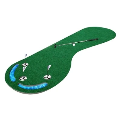 Obrázek PGA TOUR Podložka Three Hole Putting Mat 3 X 9 stop golfová podložka, modrá, 92LX22HX22W cm