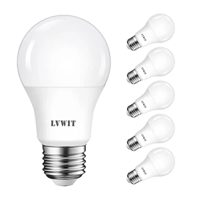Obrázek LVWIT LED E27 žárovka 60 W studená bílá 6500 K, ultra světlá 806 lm, matná (balení 6 ks)
