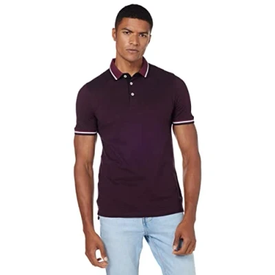 Obrázek JACK &amp; JONES Pánská polokošile Jjepaulos Polo Ss Noos, Port Royale/Detail: play 1/Slim Fit