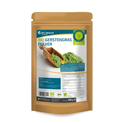 Obrázek FP24 Health prášek z ječmene bio 1000 g laboratorně testováno 1 kg Bavorska v sáčku na zip špičková kvalita