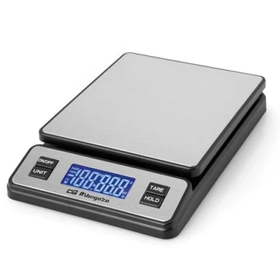 Obrázek Orbegozo PC 3100 Digitale Küchenwaage, hohe Kapazität bis zu 40 kg, Edelstahloberfläche, Anstieg von 2 g, LCD Display
