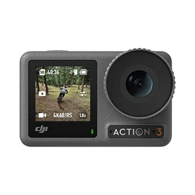 Obrázek DJI Osmo Action 3 standardní Combo 4K akční kamera se super širokým zorným polem, HorizonSteady, odolná proti chladu, dlouhá životnost, vertikální rychlouzávěr, 16 m vodotěsná, dvě dotykové obrazovky
