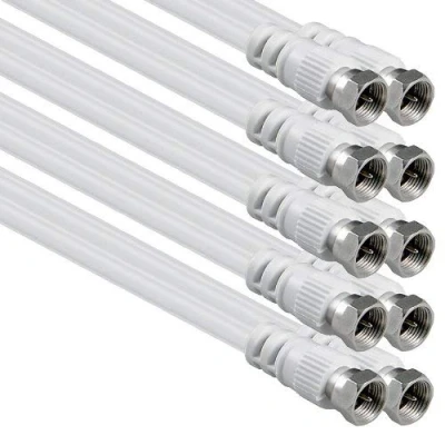Obrázek 1aTTack.de anténní kabel s koaxiálním F konektorem, typ konektor spojka, jednoduchým, dvojnásobným, trojnásobným nebo čtyřnásobným stíněním, 75 db, 85 100 110 120 125 db