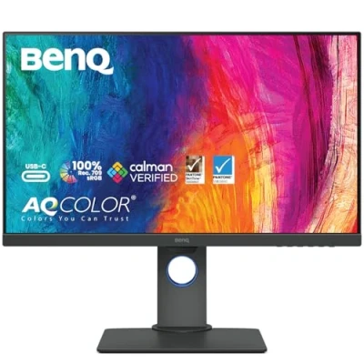 Obrázek BenQ PD2705Q grafický monitor (AQCOLOR technologie, 27 palců, QHD, IPS, USB C Laden, DP / HDMI, KVM, hardware kalibrován, nastavitelná výška), kompatibilní s MacBook, černý