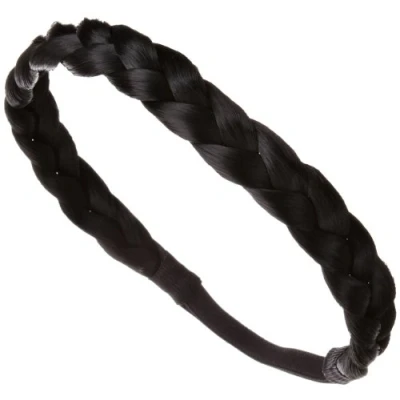 Obrázek Love Hair Extensions Langes Braid Band (pletivá páska do vlasu), barva 1 tmavě černá, balení (1 x kus)