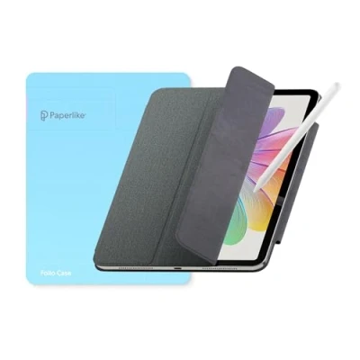 Obrázek Paperlike &#039;s Folio Case pro iPad 11&quot; (2020/21/22), Air (2024) a 10.9&quot; (2020/22) lehké, tenké ochranné pouzdro s funkcí nabíjení Apple Pencil, Auto Sleep/Wake
