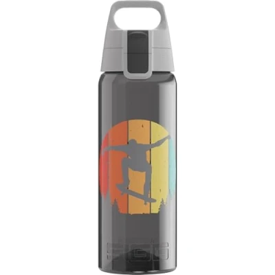 Obrázek SIGG Tritanová láhev na pití Total Color ONE Skate vhodná pro sycené nápoje do myčky nádobí zabezpečená proti vytečení lehká bez BPA antracit 1 l