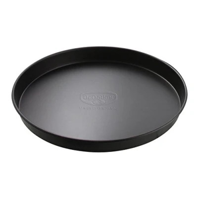 Obrázek Dr. Oetker plech na pizzu a koláč Ø 28 cm, pečení šťavnatých koláčů křupavých pizz, dortová forma z oceli s nepřilnavým povrchem, množství: 1 kus