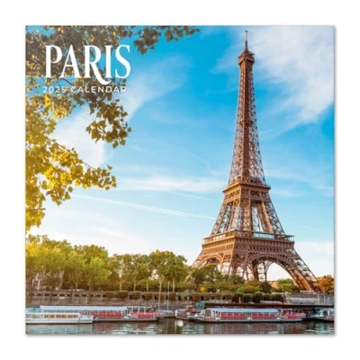 Obrázek Grupo Erik Kalender 2025 Wandkalender Paris Familienplaner 30 x cm 12 Monate + Letzten 4 2023 auf einer Seite
