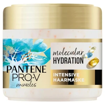 Obrázek Pantene pro V Deep Hydration Intenzivní vlasová maska s biotinem 300 ml. Miracles péče o suché vlasy. Měkčí vlasy Již po 1. aplikaci. Vhodné každodenní použití
