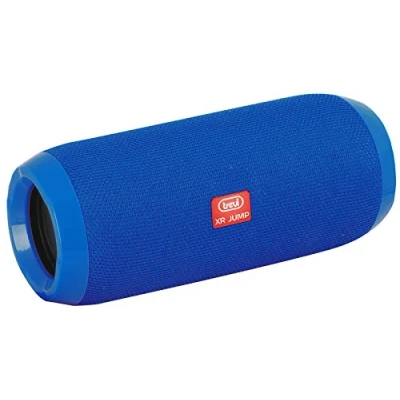Obrázek Trevi XR 84 Plus Tragbarer Lautsprecher mit 5W x 2 Verstärkung, Wireless Musikbox Freisprecheinrichtung &amp; Integriertem Mikrofon, USB Buchse, Micro SD, AUX IN, Drahtlos, Eingebauter Akku, Blau