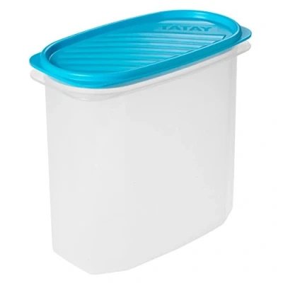 Obrázek Tatay Frischhaltedose , Vakuum, 2 l Kapazität, flexible Druckdeckel, BPA frei, Geeignet Mikrowelle und Spülmaschine, Blau. Maße: 18,4 x 9,7 17,8 cm