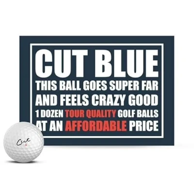 Obrázek Cut Golf golfové míče, 4 kusy, uretan, modrý