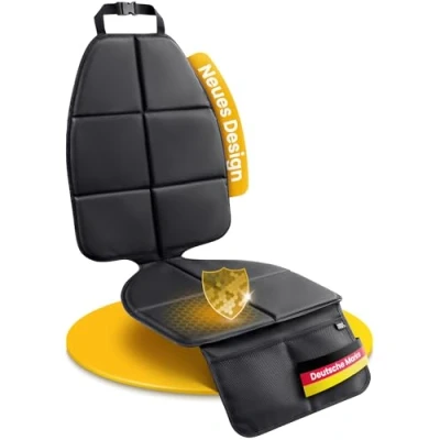 Obrázek KØKØ Design® Podložka pro dětskou sedačku Gudrun [kompatibilní s ISOFIX] Ochrana sedadla auta vč. ochrany opěradla, vhodné každou a každé auto, chránič autosedaček zadní