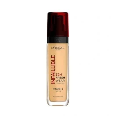 Obrázek L&#039;Oréal Paris Make up, voděodolný a dlouhotrvající, tekutý podklad s LSF 25, Infaillible 32H Fresh Wear č. 140 zlatá béžová, 30 ml