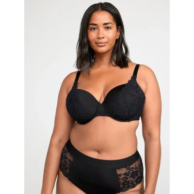 Obrázek Lindex BRA Dahlia IRIS Plussize Podprsenka s kosticemi, Ženy, Velikost: 90E, Black