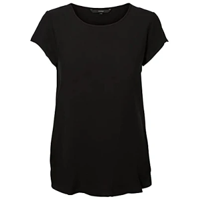Obrázek VERO MODA Dámské Boca Ss Top tričko, černá (Black)