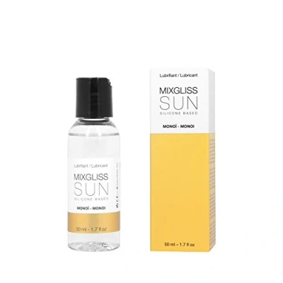 Obrázek MIXGLISS SUN, Premium 2 in 1 Massageöl und Gleitgel auf Silikonbasis, Monoi, 50ml
