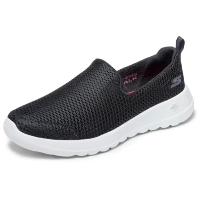 Obrázek Skechers Dámské tenisky Go Walk Joy Slip On Sneaker, Black Textile White Trim.