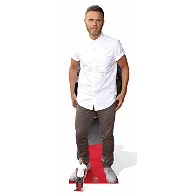 Obrázek Star Einbauöffnungen &quot;Gary Barlow weiß glanz&quot; Karton Ausschnitt, Mehrfarbig