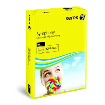 Obrázek Xerox 003R93952 barevný papír do tiskárny kopírky Symphony Intenzívní DIN A4, 80 g/m², 500 listů v balení, slunečně žlutý