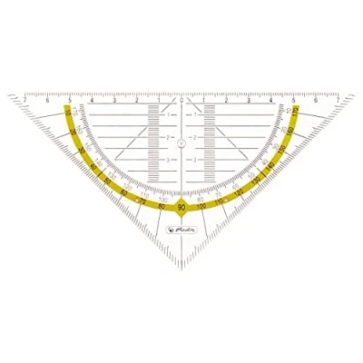 Obrázek Herlitz 8700304 geometrický trojúhelník z průhledného plastu, malý